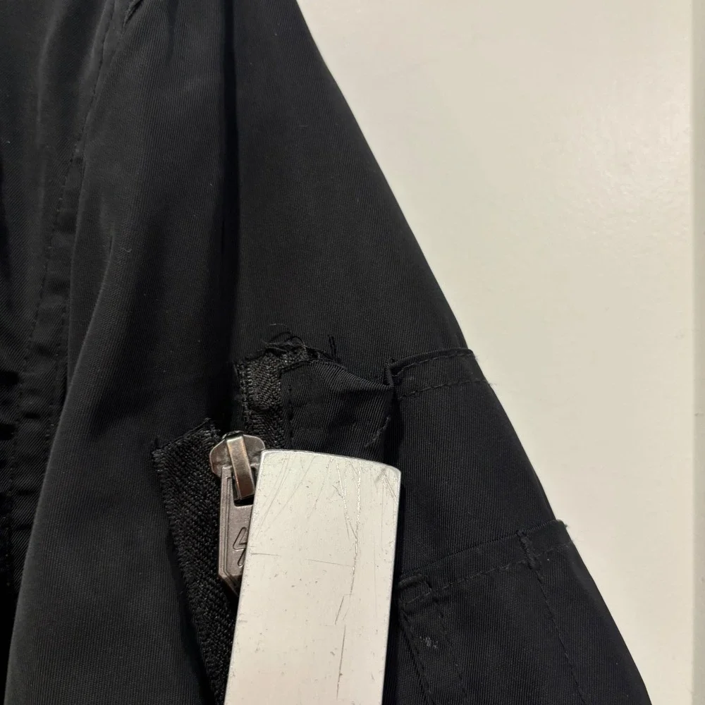 Lurking Class Sketchy Tank Mens Black Hooded Bomber Jacket Full Zip Logo XL